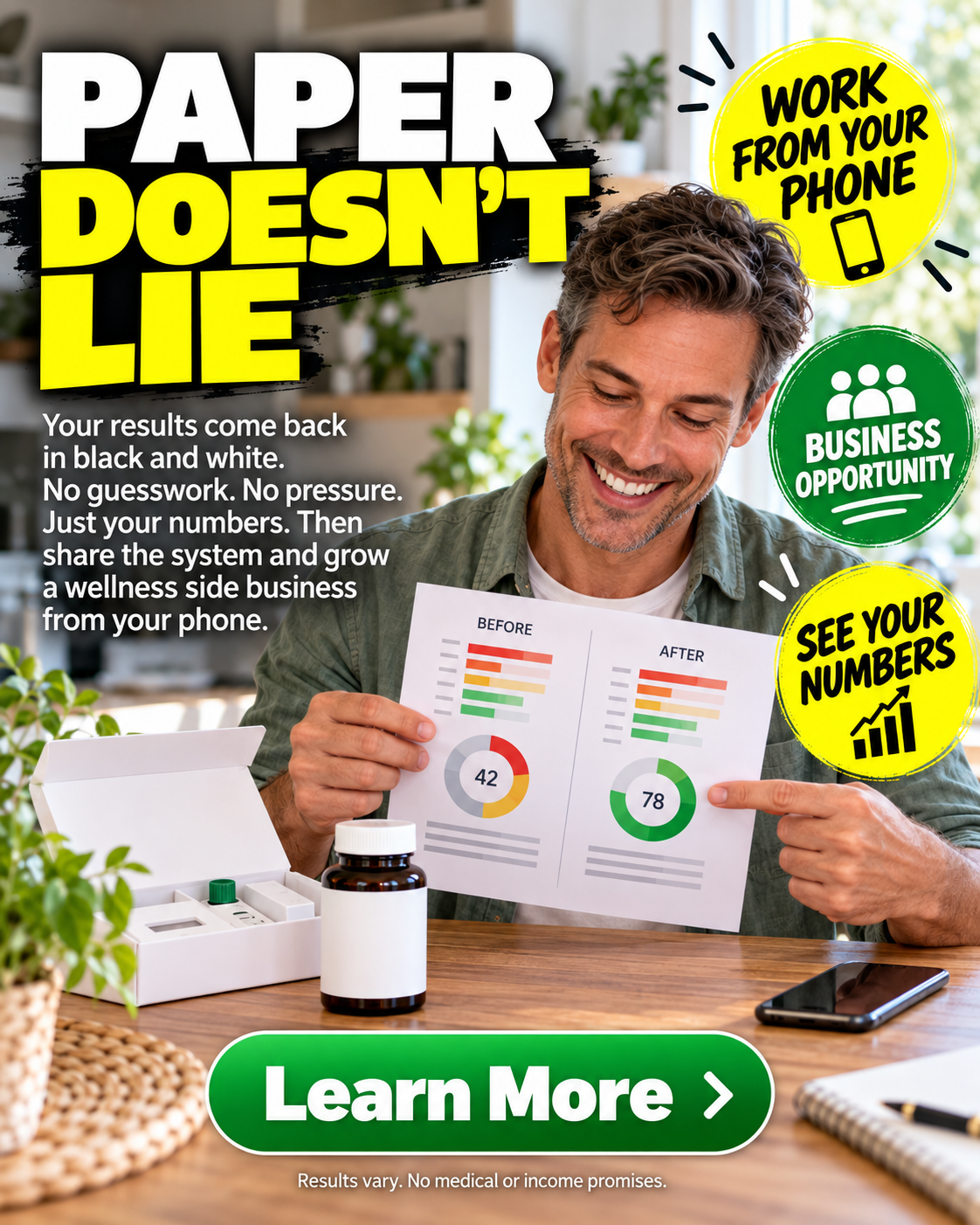 Co-op ad: paper doesn't lie, see your numbers